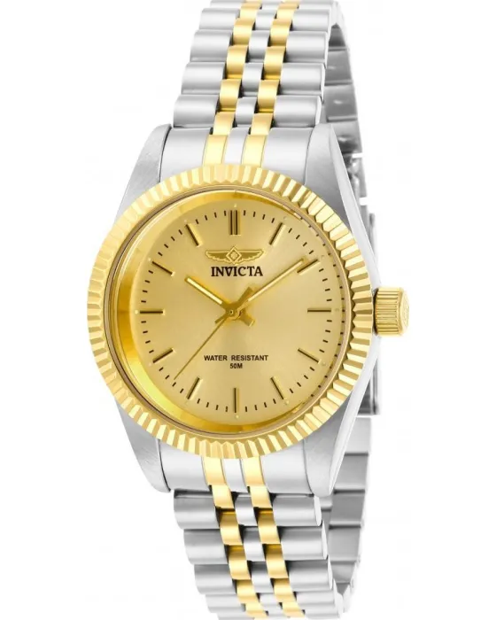 Women's watch Invicta Specialty 29405, Gold dial, Bracelet in Stainless Steel