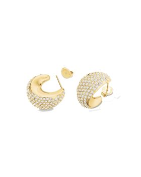 Σκουλαρίκια Rosefield Pave Moon JEPMG-J1224 - 