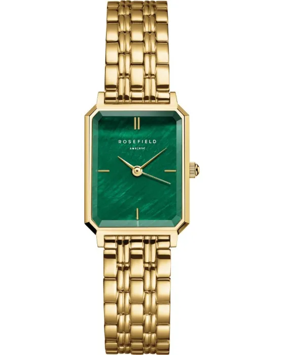 Female watch Rosefield The Octagon XS Emerald OEGSG-O79, Green dial, Bracelet in Stainless Steel