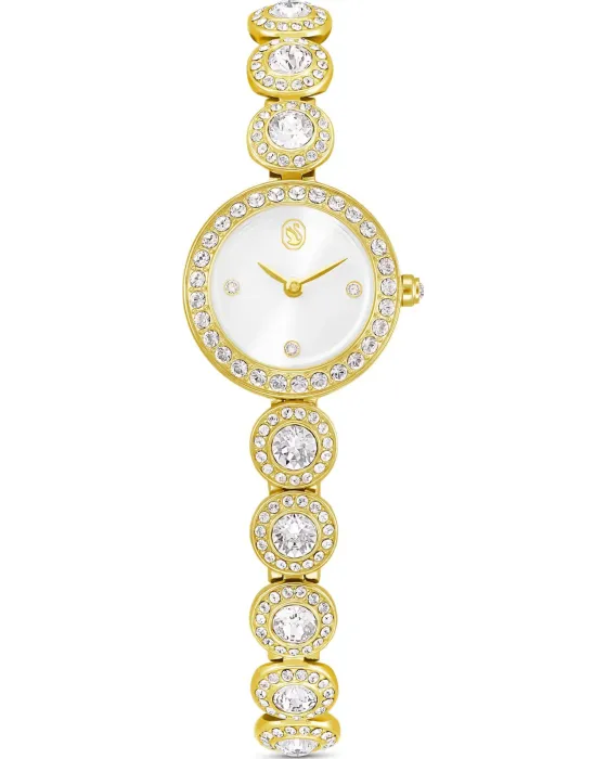 Γυναικείο ρολόι Swarovski Una Angelic 5750500, Ασημί καντράν, Μπρασελέ από Ανοξείδωτο ατσάλι / Κρύσταλλα