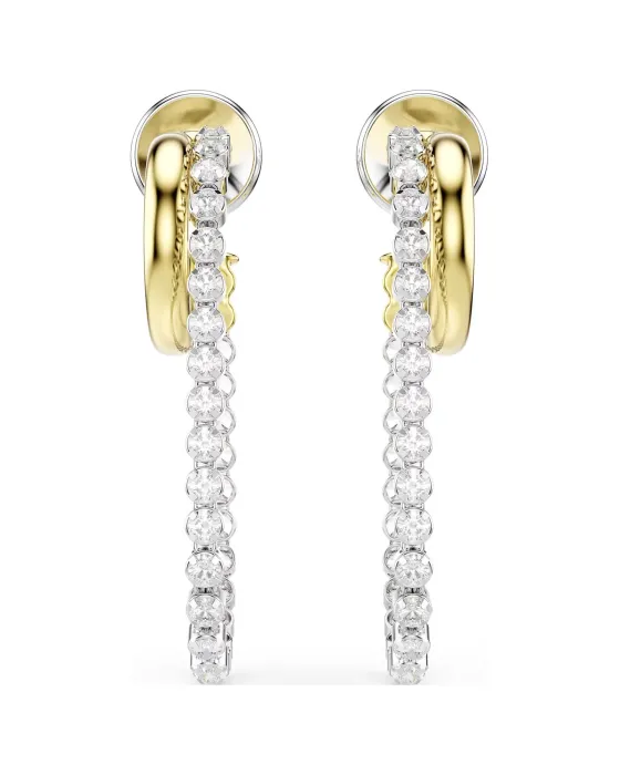 Σκουλαρίκια Swarovski Hyperbola 5749366, Ζιργκόν / Μικτό Μεταλλικό Φινίρισμα, Ασημί / Χρυσό