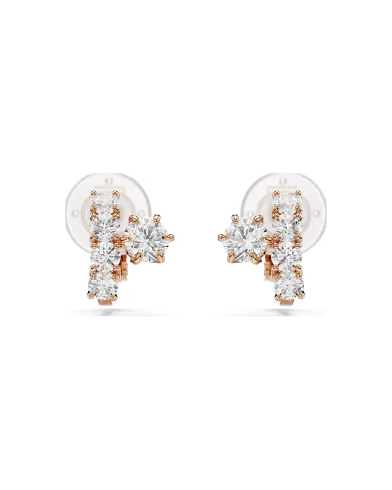 Σκουλαρίκια Swarovski Matrix 5763822, Ζιργκόν, Λευκό / Ροζ χρυσό