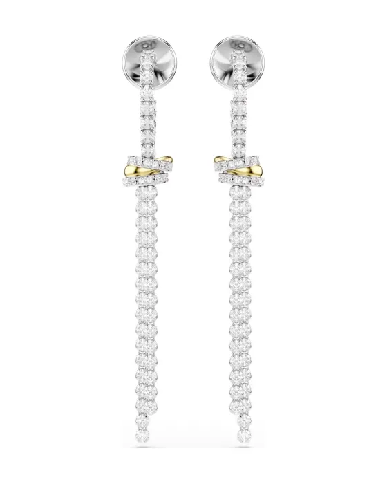 Σκουλαρίκια Swarovski Hyperbola 5752866, Ζιργκόν / Μικτό Μεταλλικό Φινίρισμα, Ασημί / Χρυσό