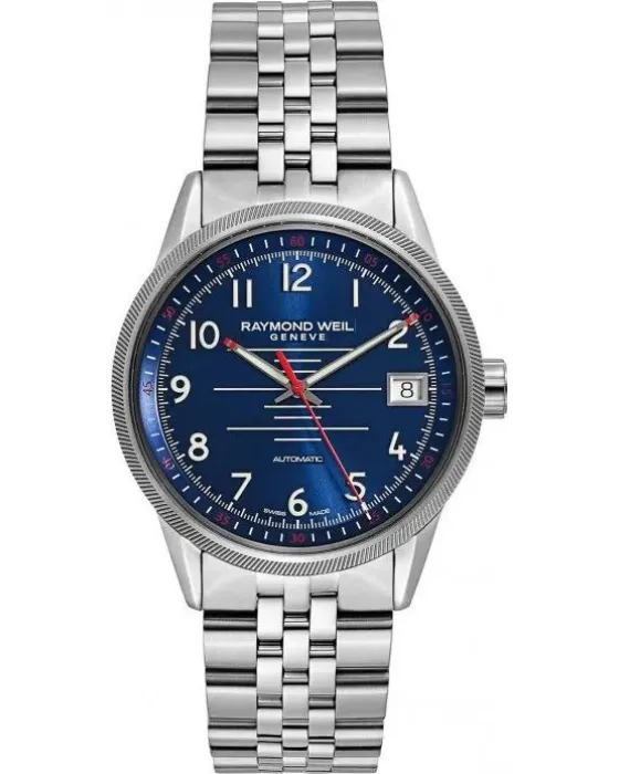 Men's watch Raymond Weil Freelancer Automatic 2754-ST-05500, Blue dial, Bracelet in Stainless Steel