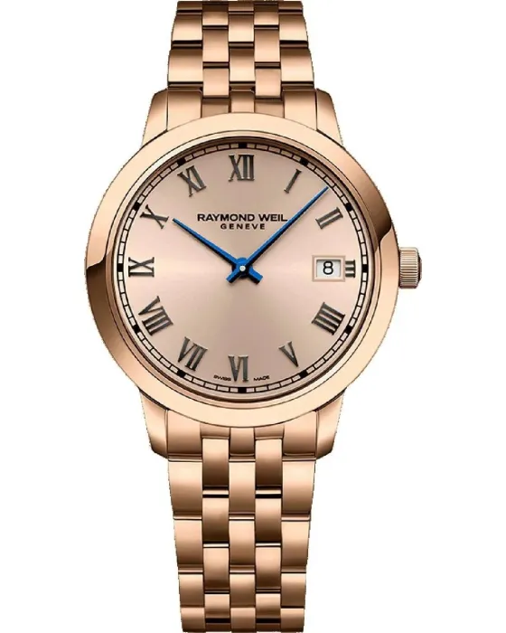Women's watch Raymond Weil Toccata 5385-P5-00859, Rose gold dial, Bracelet in Stainless Steel