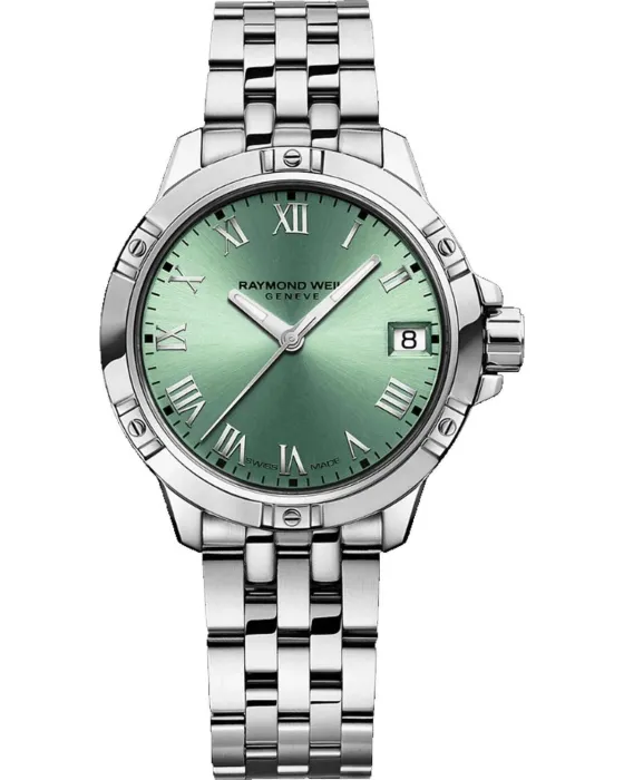 Women's watch Raymond Weil Tango 5960-ST-00520, Green dial, Bracelet in Stainless Steel