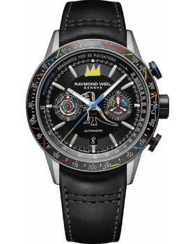 Raymond Weil x Basquiat Bi-Compax Automatic Chronograph Titanium Special Edition 7780-TIC-JMB01