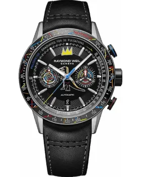 Raymond Weil x Basquiat Bi-Compax Automatic Chronograph Titanium Special Edition 7780-TIC-JMB01