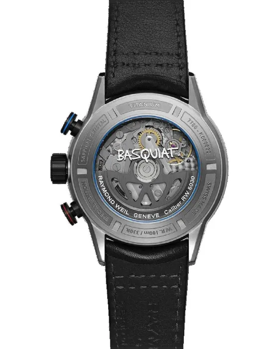 Raymond Weil x Basquiat Bi-Compax Automatic Chronograph Titanium Special Edition 7780-TIC-JMB01 - 