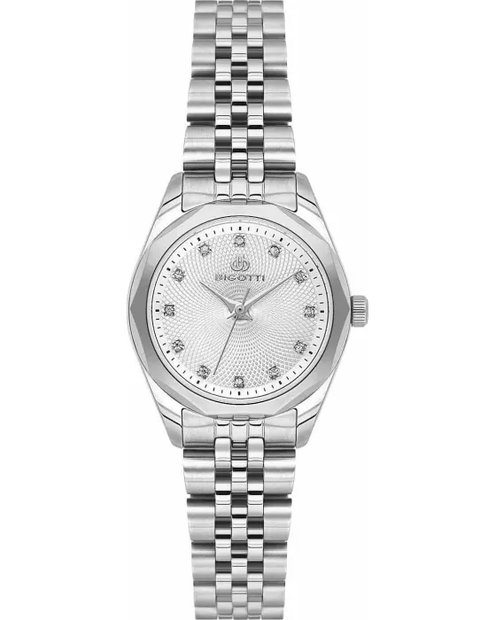 Γυναικείο ρολόι Bigotti Milano BG.1.10724-1, Ασημί καντράν, Μπρασελέ από Ανοξείδωτο ατσάλι