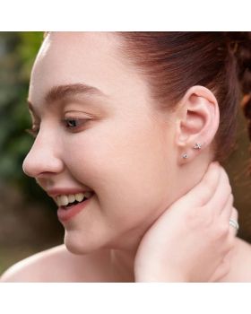 Σκουλαρίκια Ania Haie Kiss Pavé Studs E057-02H - 
