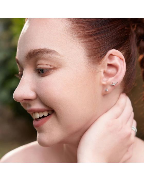 Σκουλαρίκια Ania Haie Kiss Pavé Studs E057-02H - 