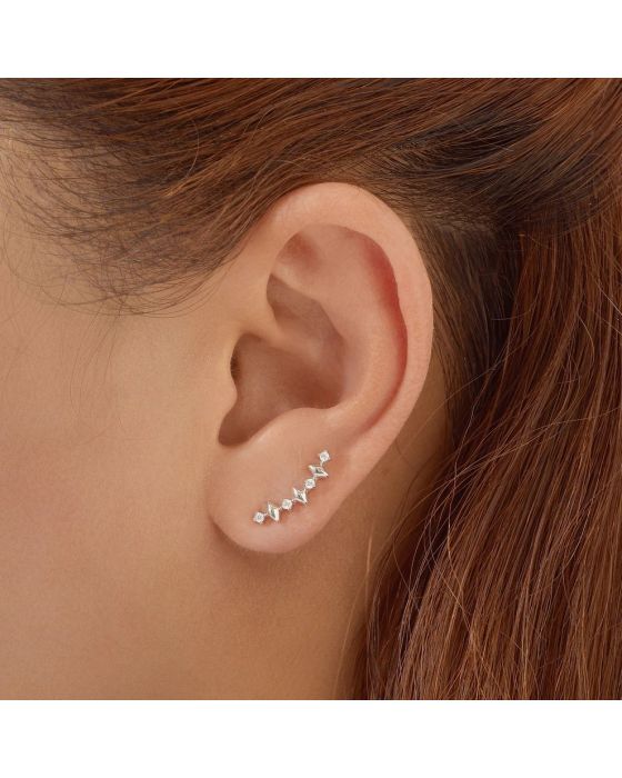 Σκουλαρίκια Ania Haie Multi Sparkle Climber Studs E061-04H - 