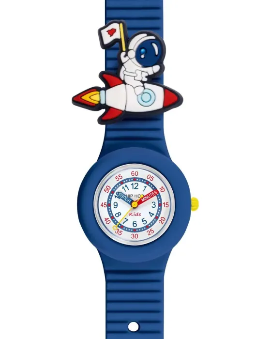 Child watch Hip Hop Kids PinTastic! Space Explorer HWU1289, White dial, Strap in Silicone
