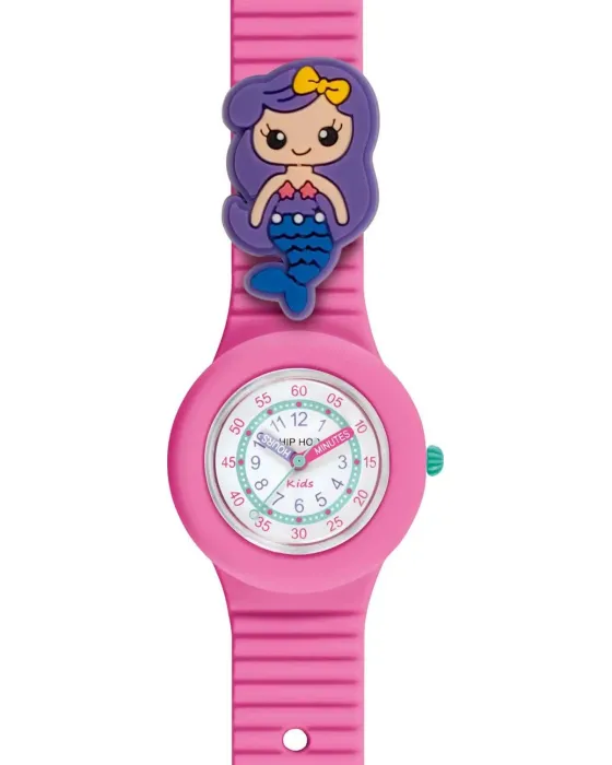 watch Hip Hop Kids PinTastic! Sweet Mermaid HWU1291, White dial, Strap in Silicone