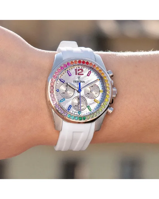 Festina Rainbow Chronograph F20610/2, όψη 3