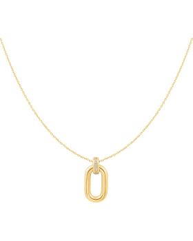 Κολιέ Ania Haie Oval Hoop Pendant N062-01G