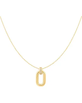 Κολιέ Ania Haie Oval Hoop Pendant N062-01G