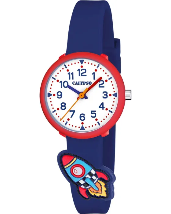 Παιδικό ρολόι Calypso Kids K5845/2, Λευκό καντράν, Λουρί από Καουτσούκ