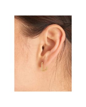Σκουλαρίκια Ania Haie Glam Oval Hoop E037-04G - 