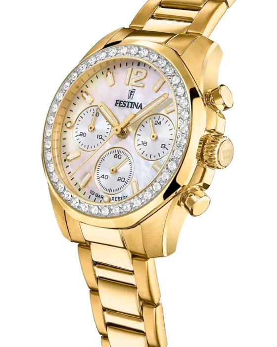 Festina Crystals Chronograph F20609/1, όψη 2