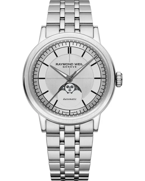 Women's watch Raymond Weil Millesime Automatic 2945-ST-65001, Silver dial, Bracelet in Stainless Steel