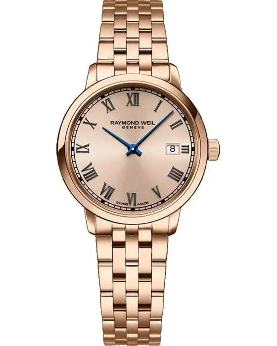 Women's watch Raymond Weil Toccata 5985-P5-00859, Rose gold dial, Bracelet in Stainless Steel