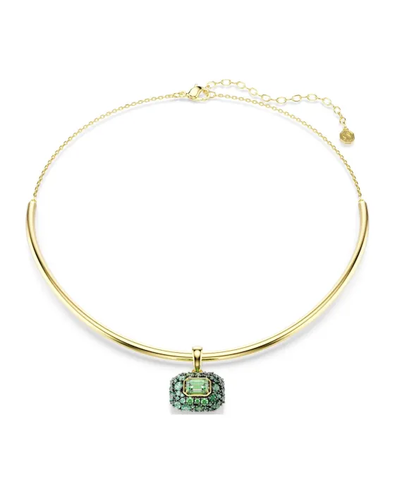 Κολιέ Τσόκερ Swarovski Sublima 5760763, Ζιργκόν / Φινίρισμα με χρυσό 18 καρατίων, Πράσινο / Χρυσό