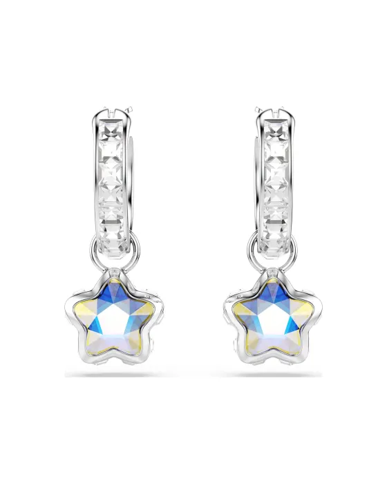 Σκουλαρίκια Swarovski Chroma 5754172, Επιροδιωμένο / Κρύσταλλα, Ασημί