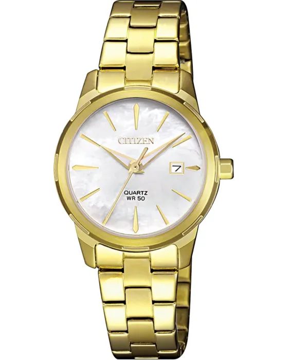 Γυναικείο ρολόι Citizen Classic EU6072-56D, Ασημί / Φίλντισι καντράν, Μπρασελέ από Ανοξείδωτο ατσάλι