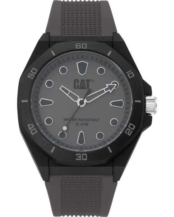 Men's watch Caterpillar Octa Shield JA11025512, Black / Grey dial, Strap in Silicone