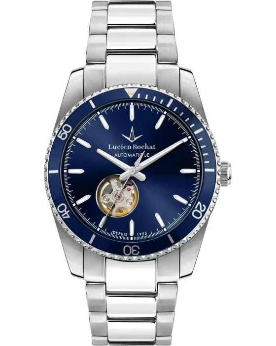 Men's watch Lucien Rochat Leman Automatic R0423117002, Blue dial, Bracelet in Stainless Steel