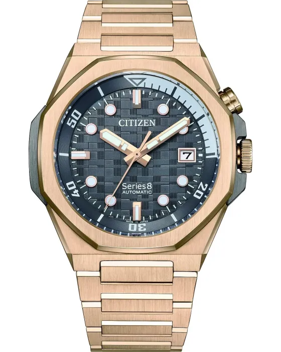 Men's watch Citizen Series 8 Automatic NB6059-53H, Grey dial, Bracelet in Stainless Steel