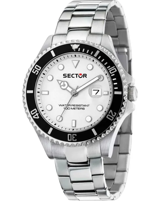 Men's watch Sector 230 R3253161064, White dial, Bracelet in Stainless Steel