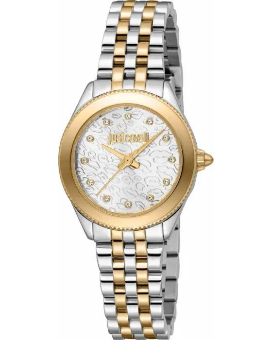 Female watch Just Cavalli Jaguar Kiss JC1L410M0175, Silver dial, Bracelet in Stainless Steel