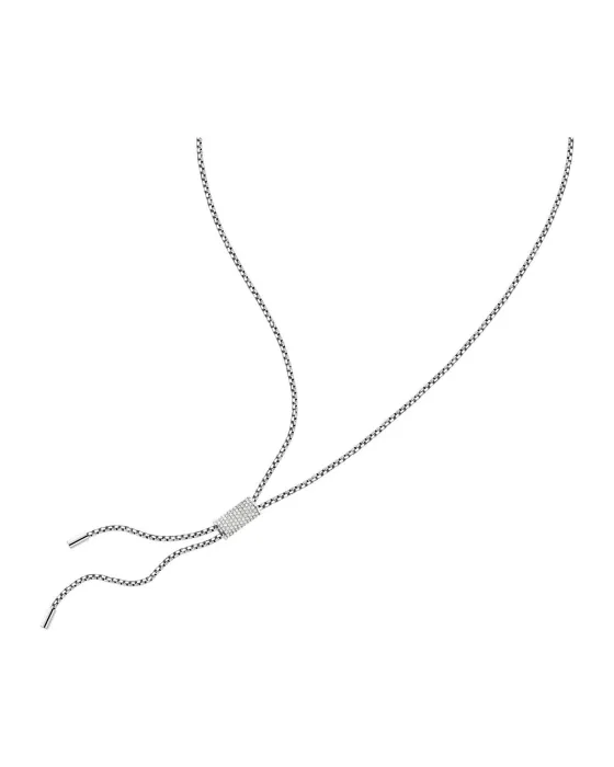 Necklace Κολιέ Trussardi T-Design TJAXA44, Stainless steel, Silver