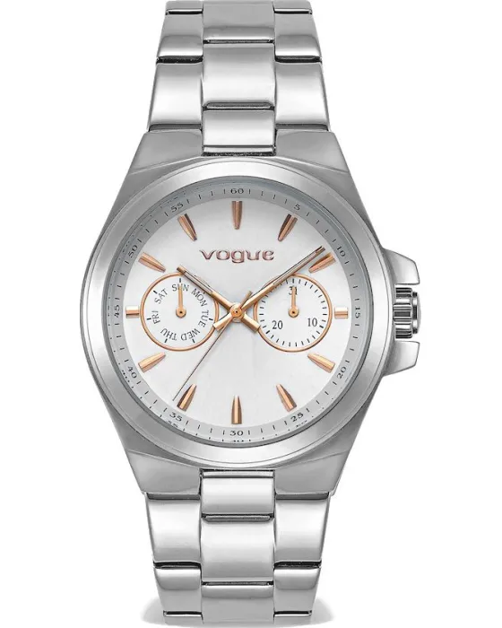 Women's watch Vogue Geneva 2020813183, White dial, Bracelet in Stainless Steel