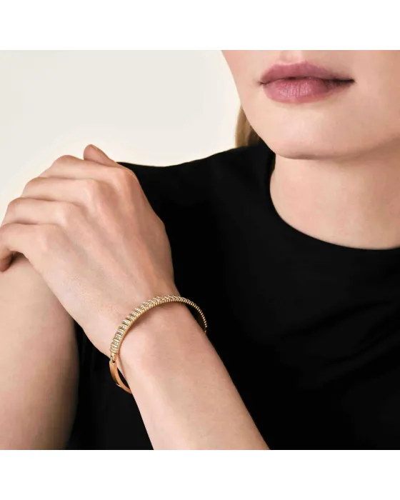 Βραχιόλι Rosefield Striped Pave Bangle JBSBG-J1287, view 3