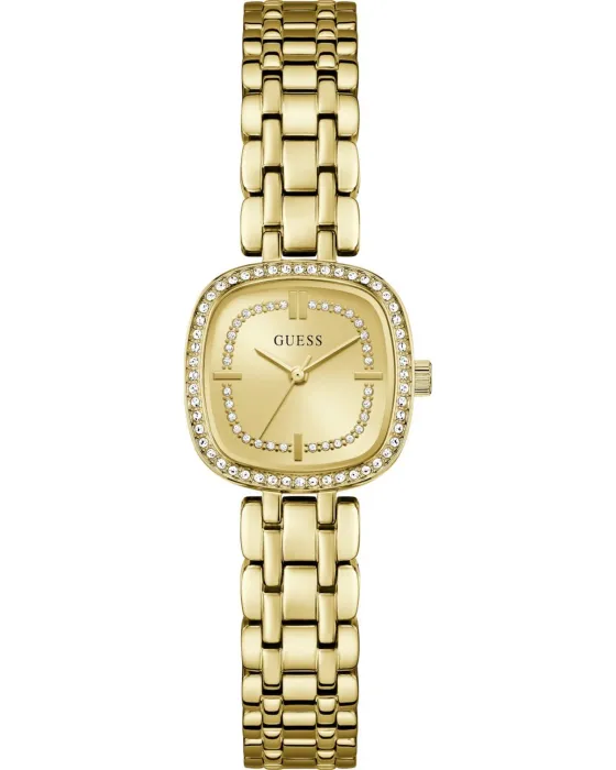 Γυναικείο ρολόι Guess Hazel GW1018L2, Χρυσό καντράν, Μπρασελέ από Ανοξείδωτο ατσάλι