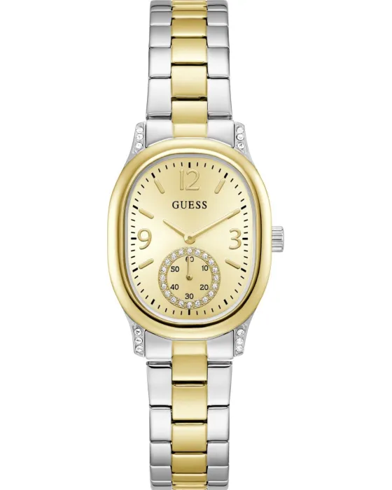 Γυναικείο ρολόι Guess Eleanor GW1094L3, Χρυσό καντράν, Μπρασελέ από Ανοξείδωτο ατσάλι