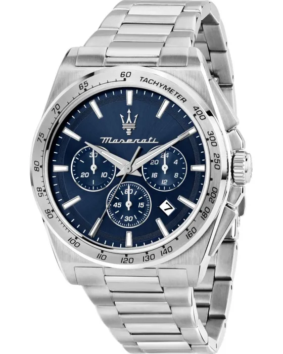 Men's watch Maserati Velocita Chronograph R8873652014, Blue dial, Bracelet in Stainless Steel