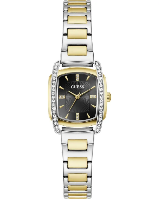Γυναικείο ρολόι Guess Etta GW1096L8, Μαύρο καντράν, Μπρασελέ από Ανοξείδωτο ατσάλι