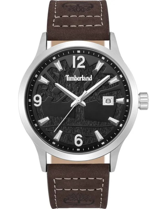 Male watch Timberland Trumbull TDWGB0109003, Black dial, Strap in Leather