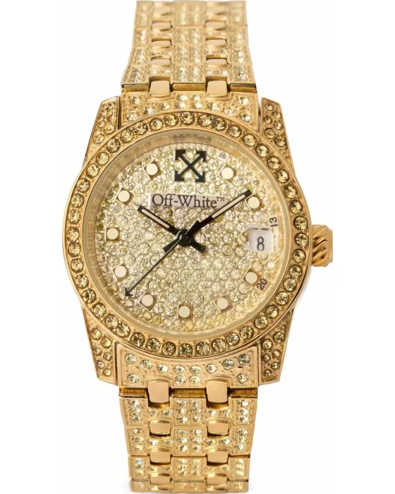 Female watch Off-White Discreet OW1L037M0025, Gold dial, Bracelet in Stainless Steel