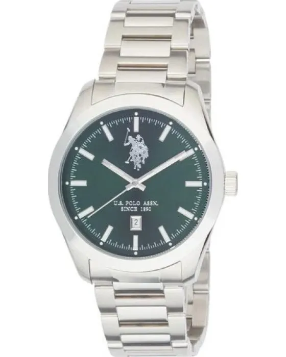 Male watch U.S. Polo Assn. Roman USP7293GR, Cream dial, Bracelet in Stainless Steel
