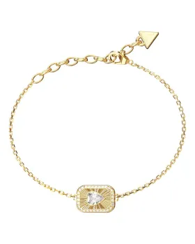 Guess Steel Crystal Love Bracelet JUBB06355JWYGL