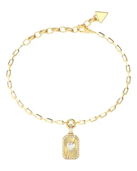 Βραχιόλι Guess Steel Crystal Love JUBB06358JWYGL