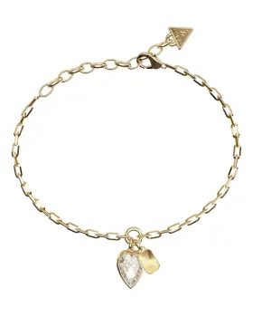 Guess Steel Crystal Love Bracelet JUBB06360JWYGL