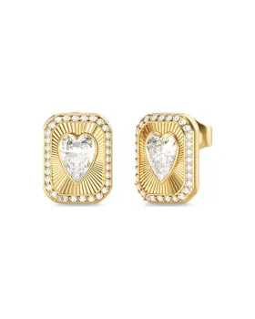Guess Steel Crystal Love Earrings JUBE06357JWYGT/U