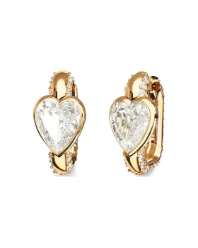 Guess Steel Crystal Love Earrings JUBE06365JWYGT/U